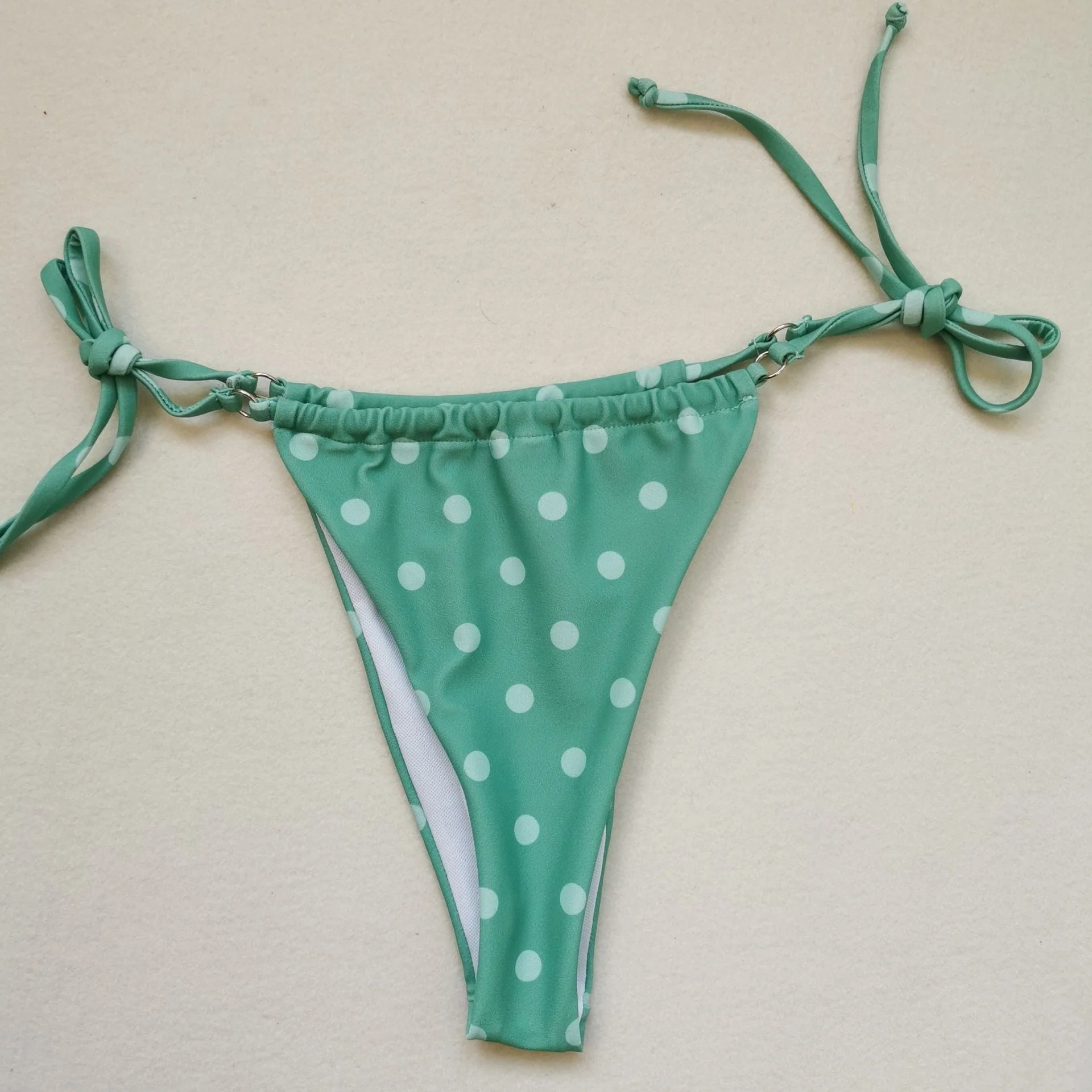 Micro Halter String Triangle Thong Bikini Set - Image 9