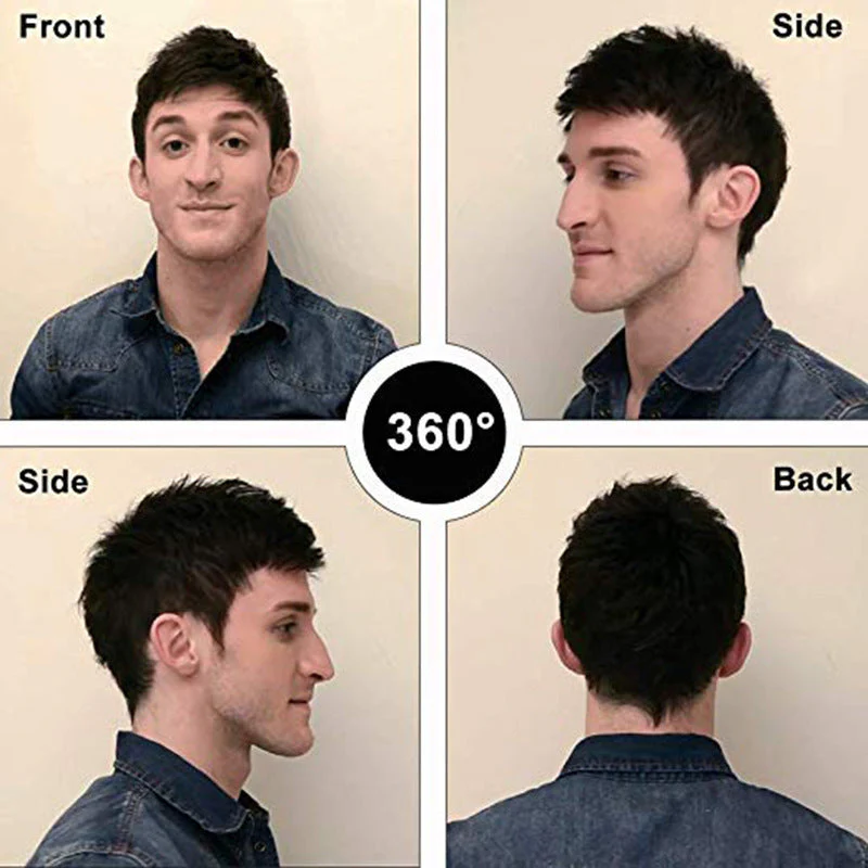 Middle-aged And Elderly Xie Ding Hairpiece Men's Natural Wig - Image 4