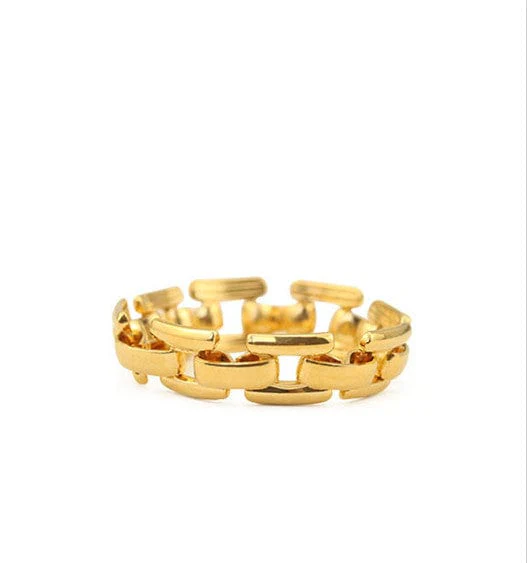 Mini Gold Chain Ring Variety - Image 3