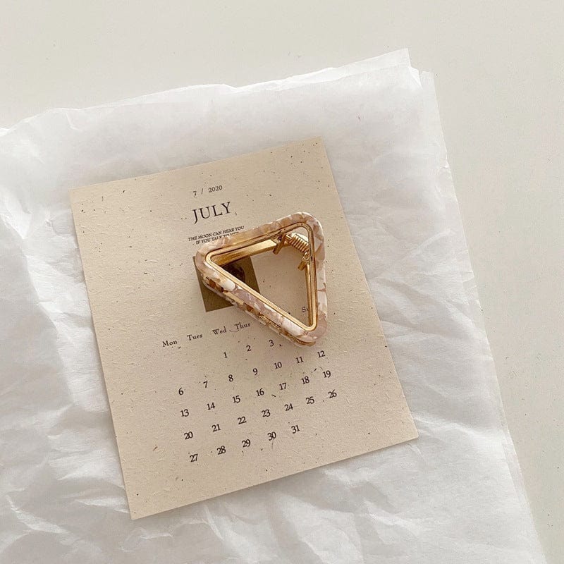 Mini Hollow Triangular Hair Clip - Image 4
