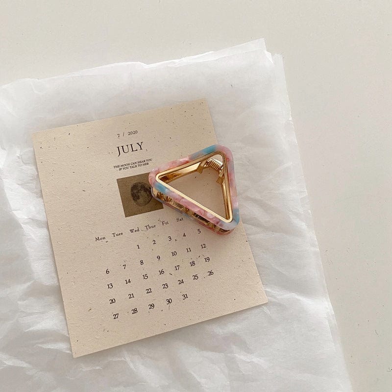 Mini Hollow Triangular Hair Clip - Image 6