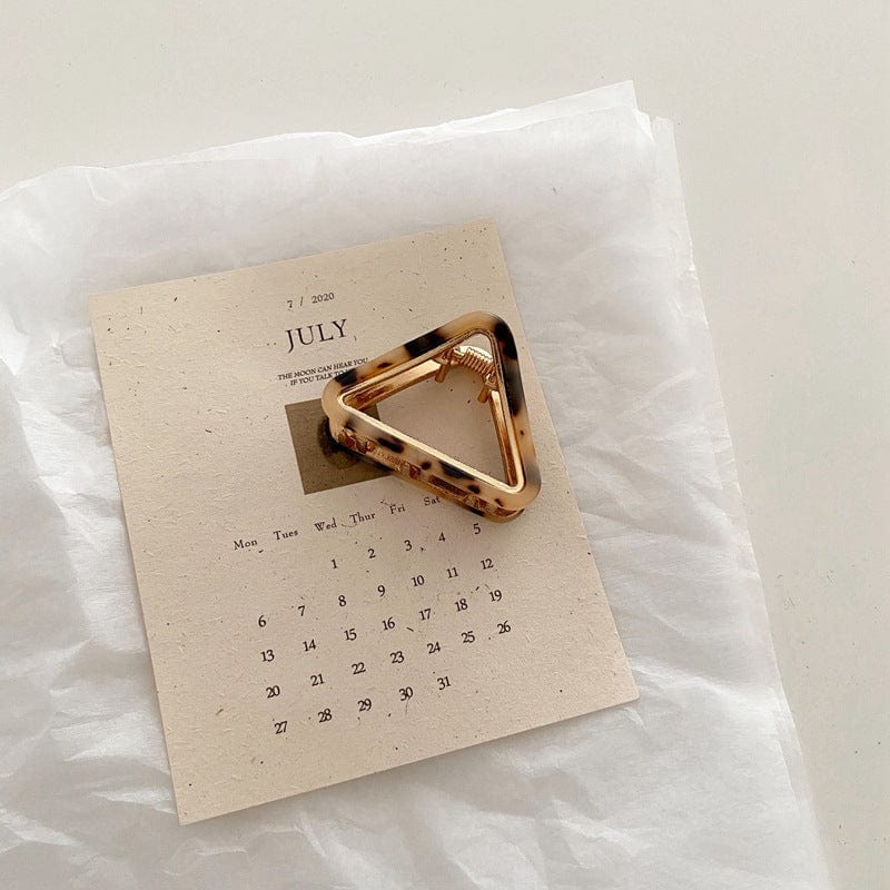 Mini Hollow Triangular Hair Clip - Image 7