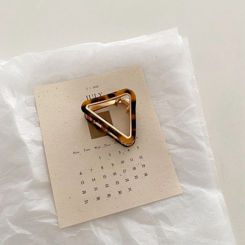 Mini Hollow Triangular Hair Clip - Image 8