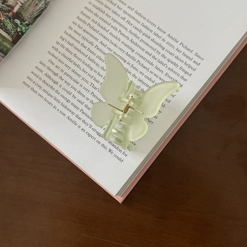 Mini Matte Pastel Butterfly Clip - Image 5