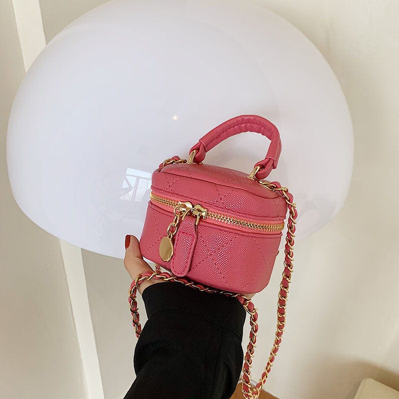 Mini Quilted Messenger Bag - Image 4