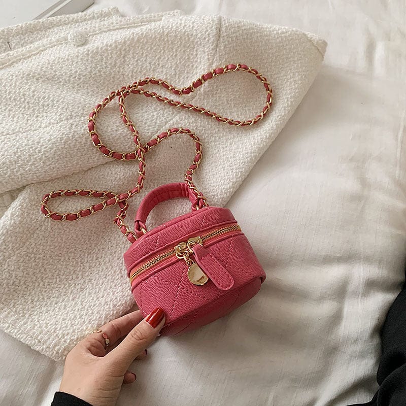 Mini Quilted Messenger Bag - Image 5