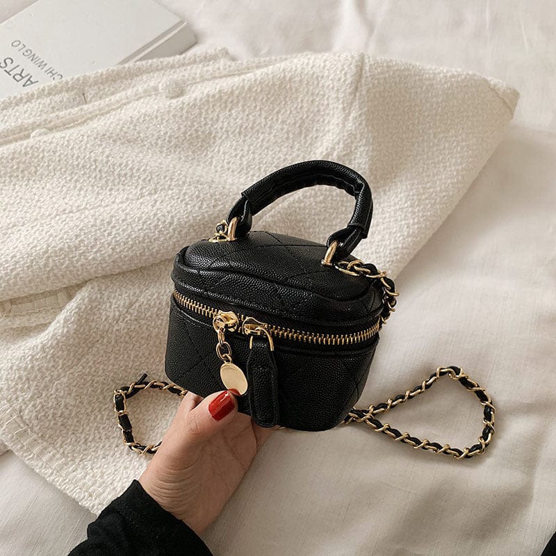 Mini Quilted Messenger Bag - Image 7