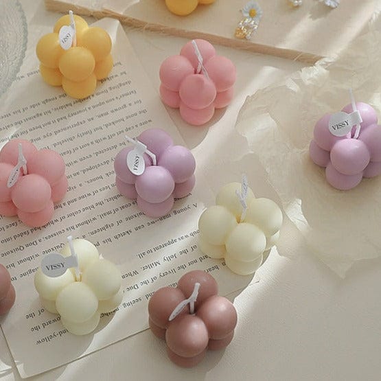Mini Trendy Bubble Cube Candle - Image 2