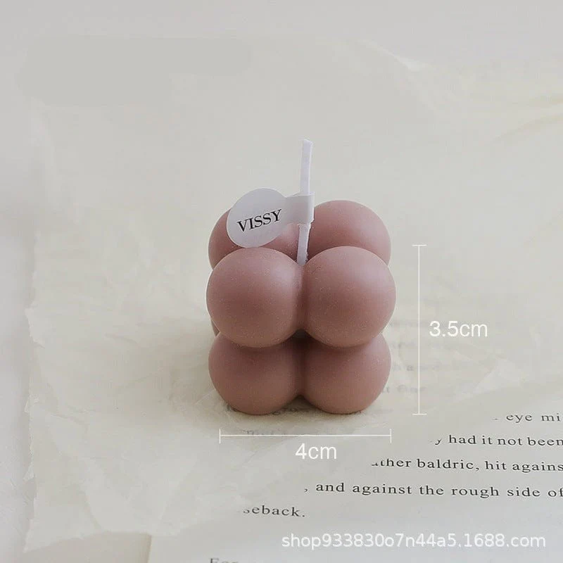 Mini Trendy Bubble Cube Candle - Image 4