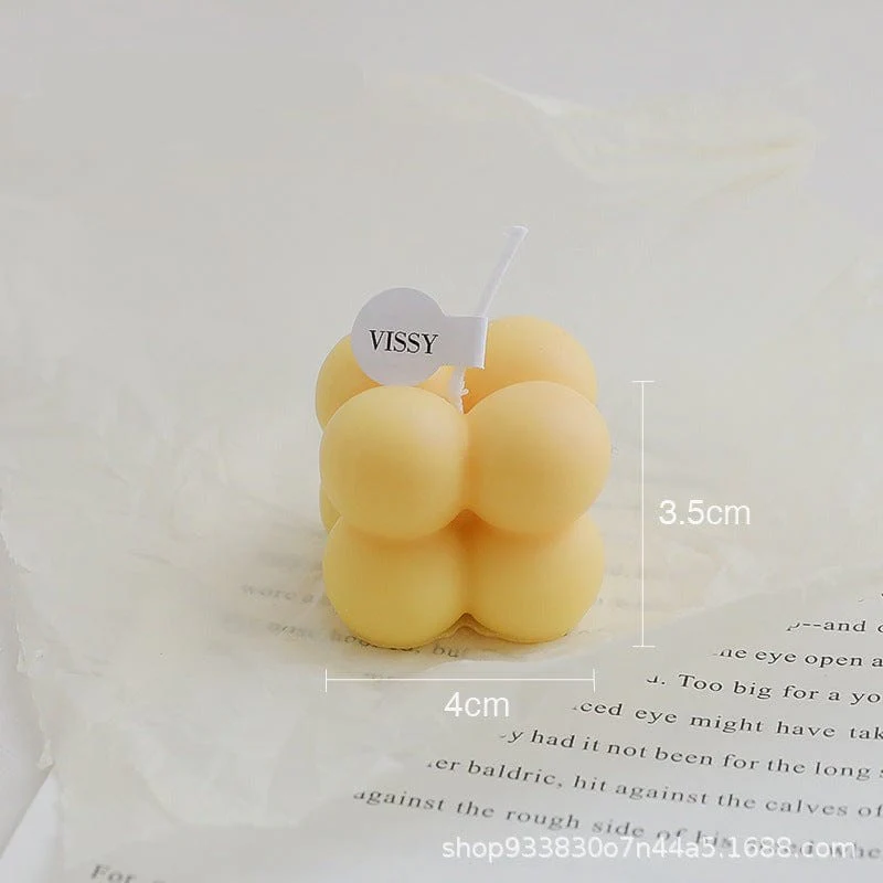 Mini Trendy Bubble Cube Candle - Image 9