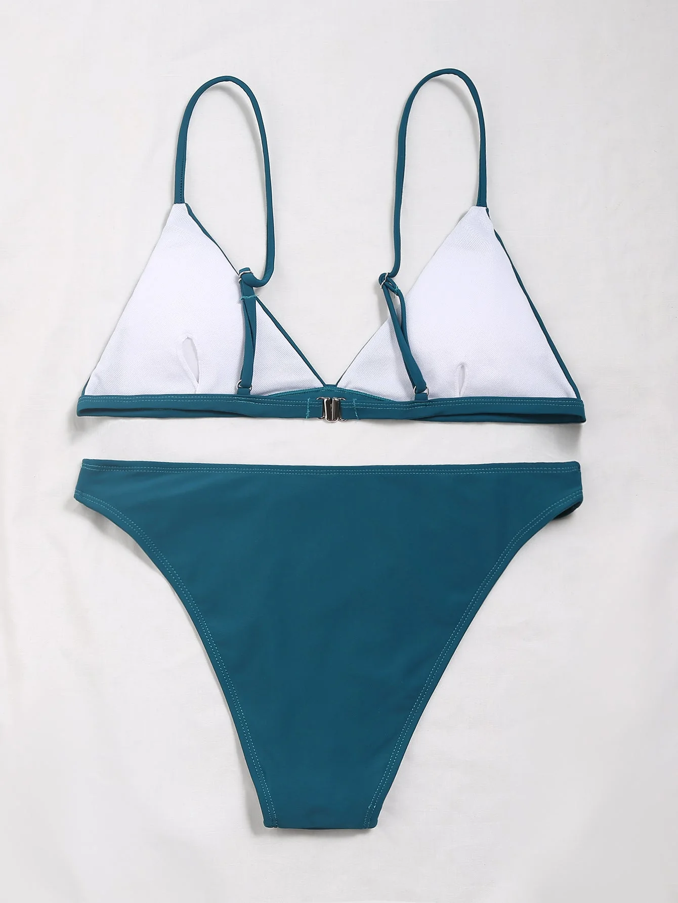 Minimal Triangle Bralette Cheeky Bikini Set - Image 15