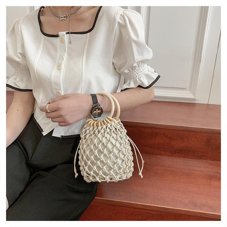 Minimalist Crochet Bracelet Bag - Image 3