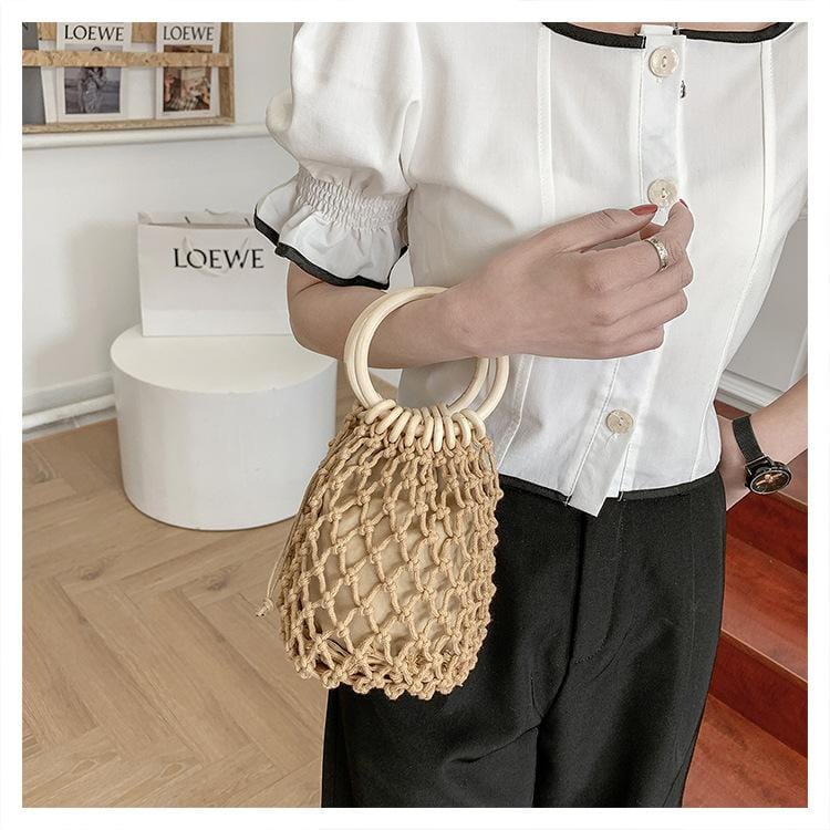 Minimalist Crochet Bracelet Bag - Image 5