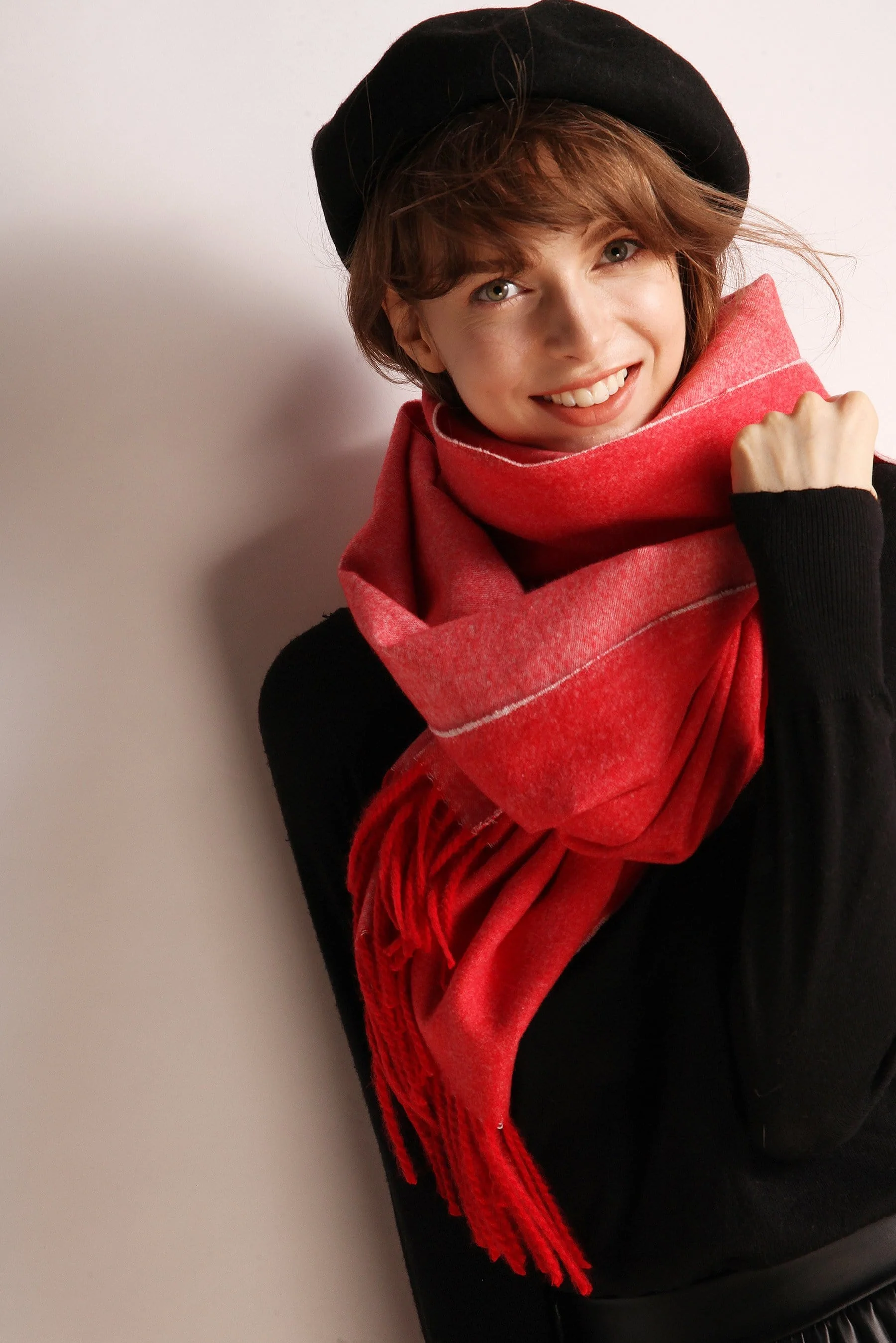 Minimalist Fringe Hem Scarf - Image 11