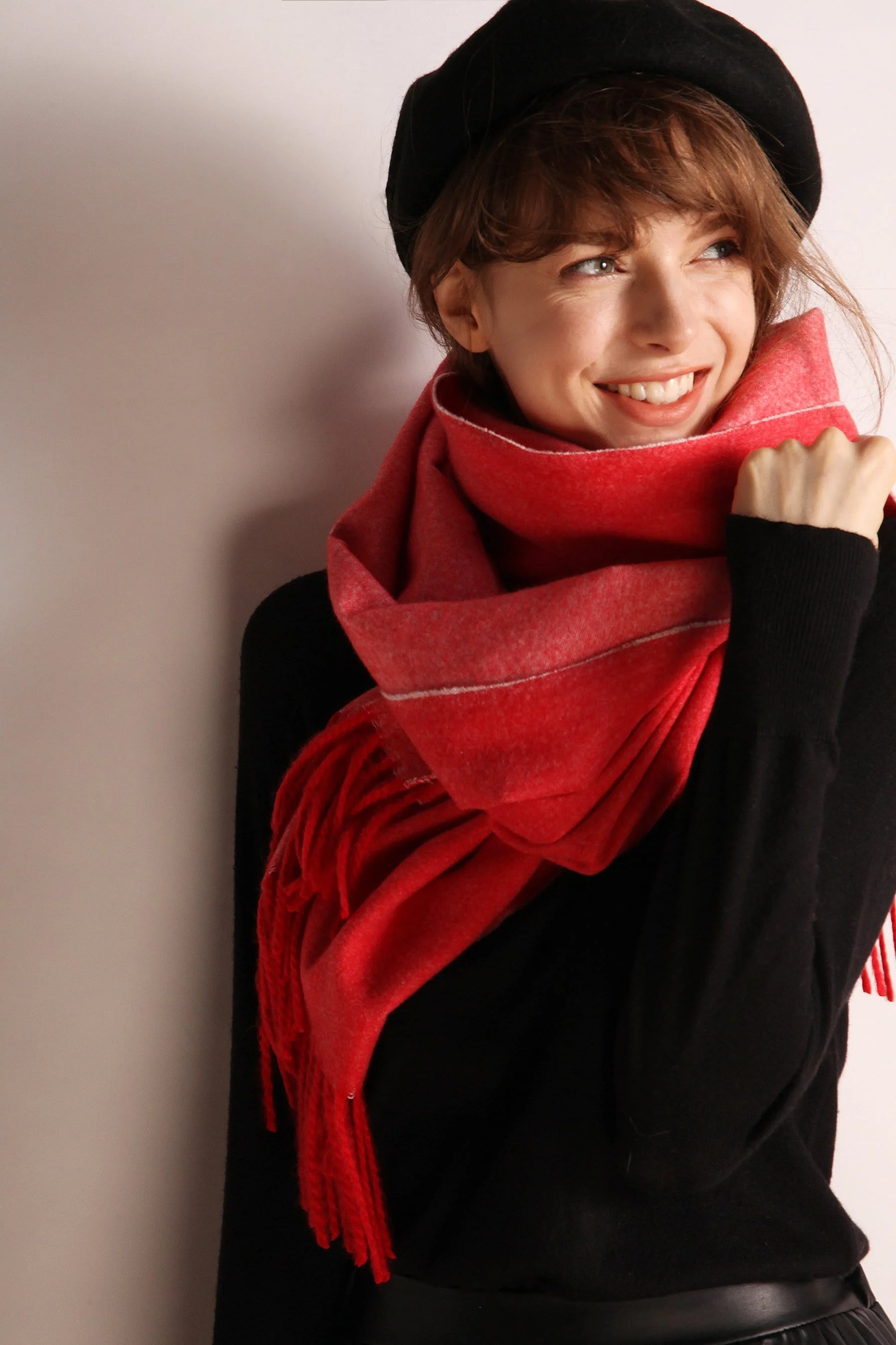 Minimalist Fringe Hem Scarf - Image 15