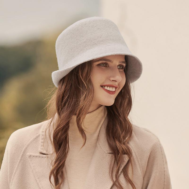 Minimalist Wool Cloche Hat - Image 2
