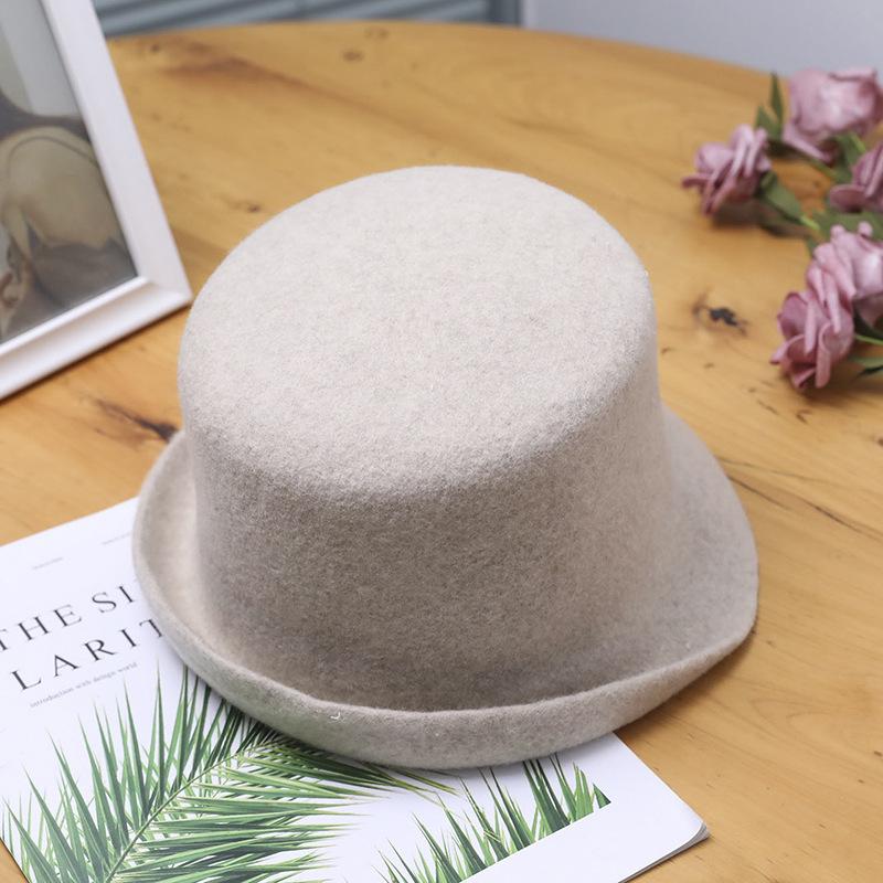 Minimalist Wool Cloche Hat - Image 3