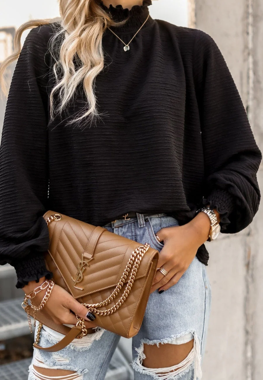 Mock Neck Long Sleeve Top - Image 6