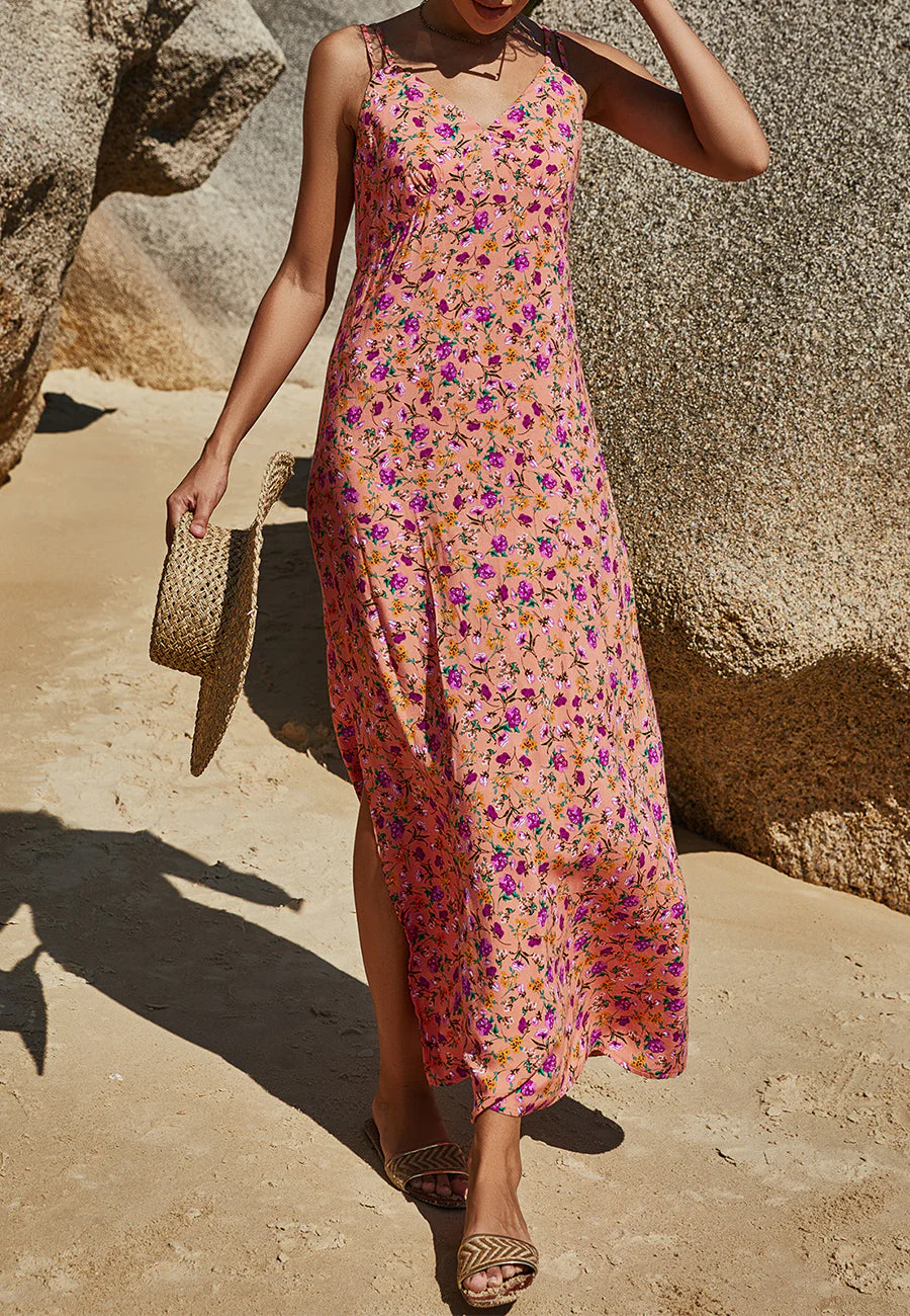 Multi Print Double Strap Dress - Image 10