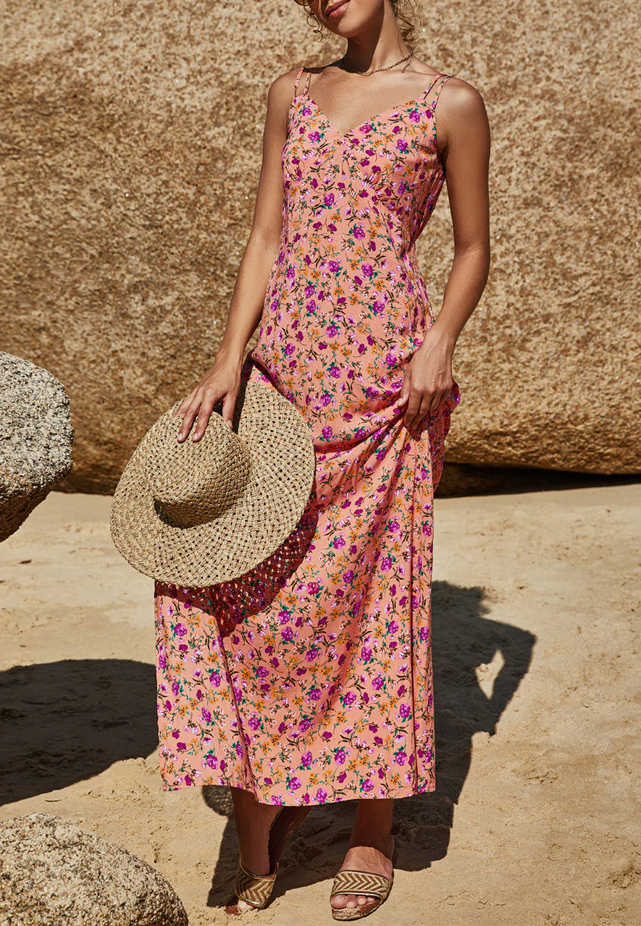Multi Print Double Strap Dress - Image 8