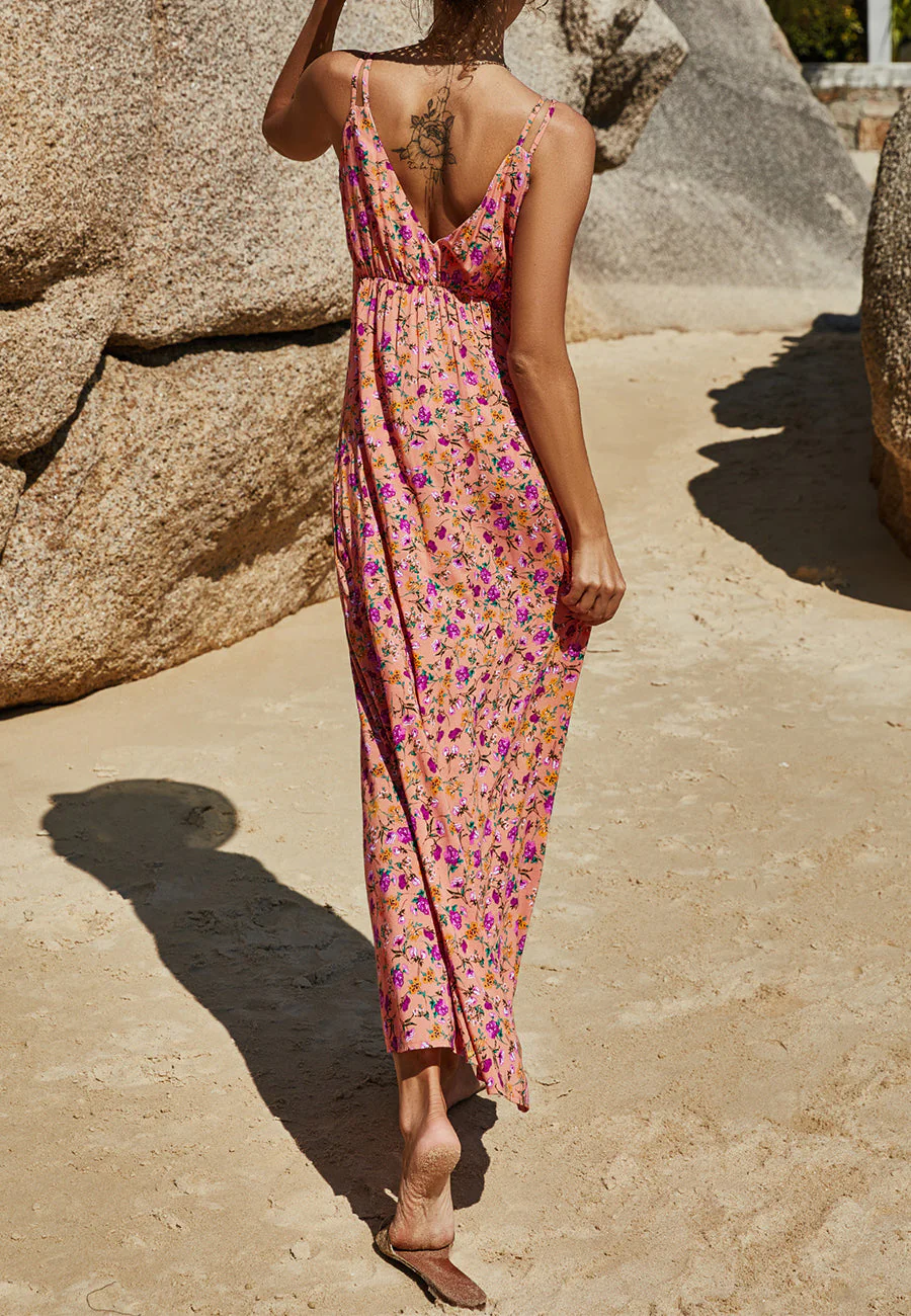 Multi Print Double Strap Dress - Image 9
