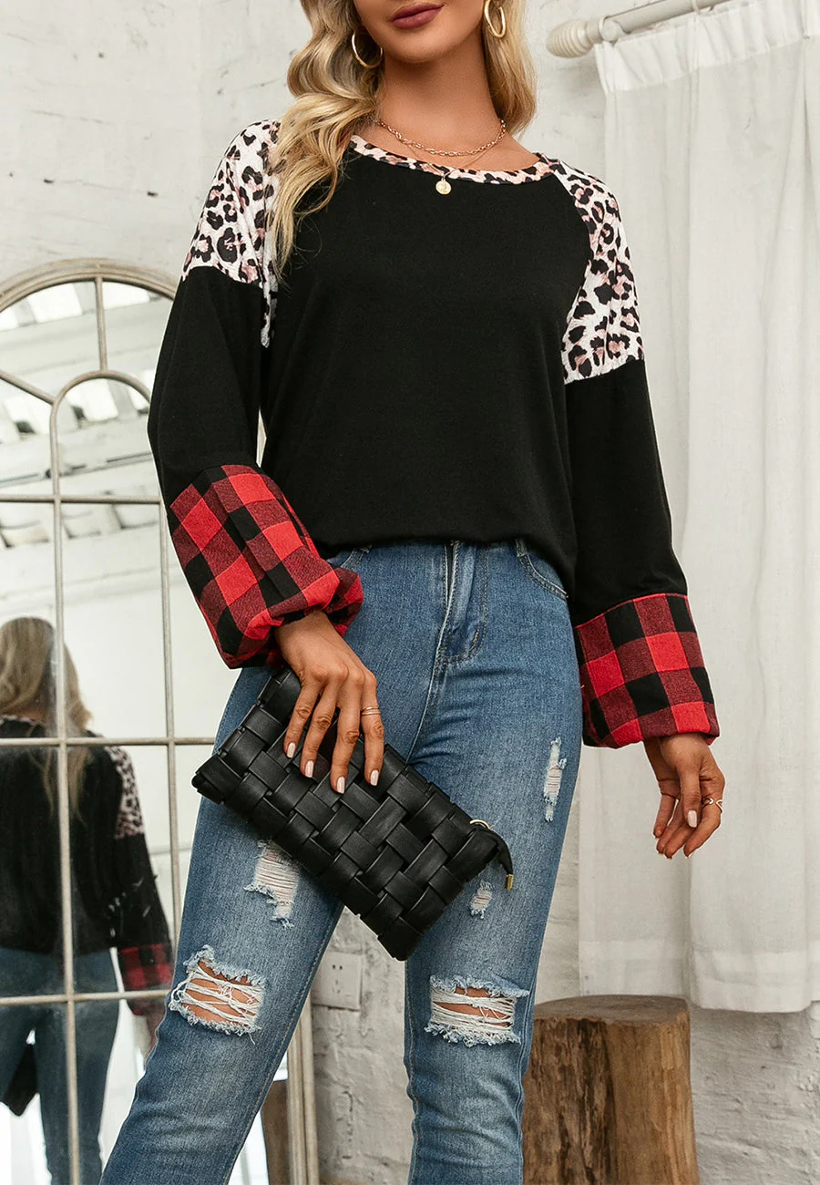 Multi Print Round Neck Sweater - Image 2