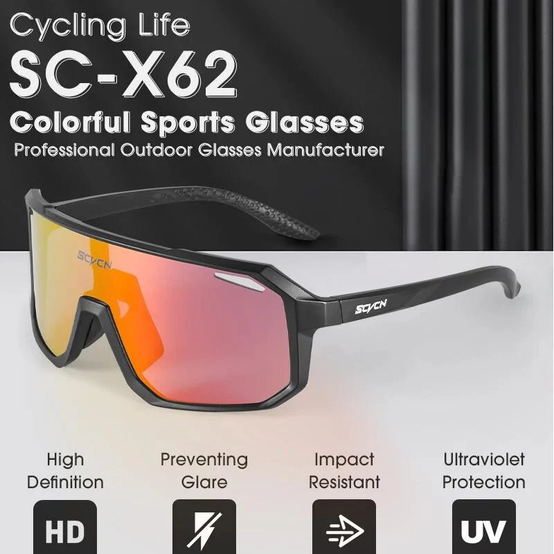 Multi-Sport UV400 Polycarbonate Sunglasses for Cycling and Outdoor Activities - Image 13
