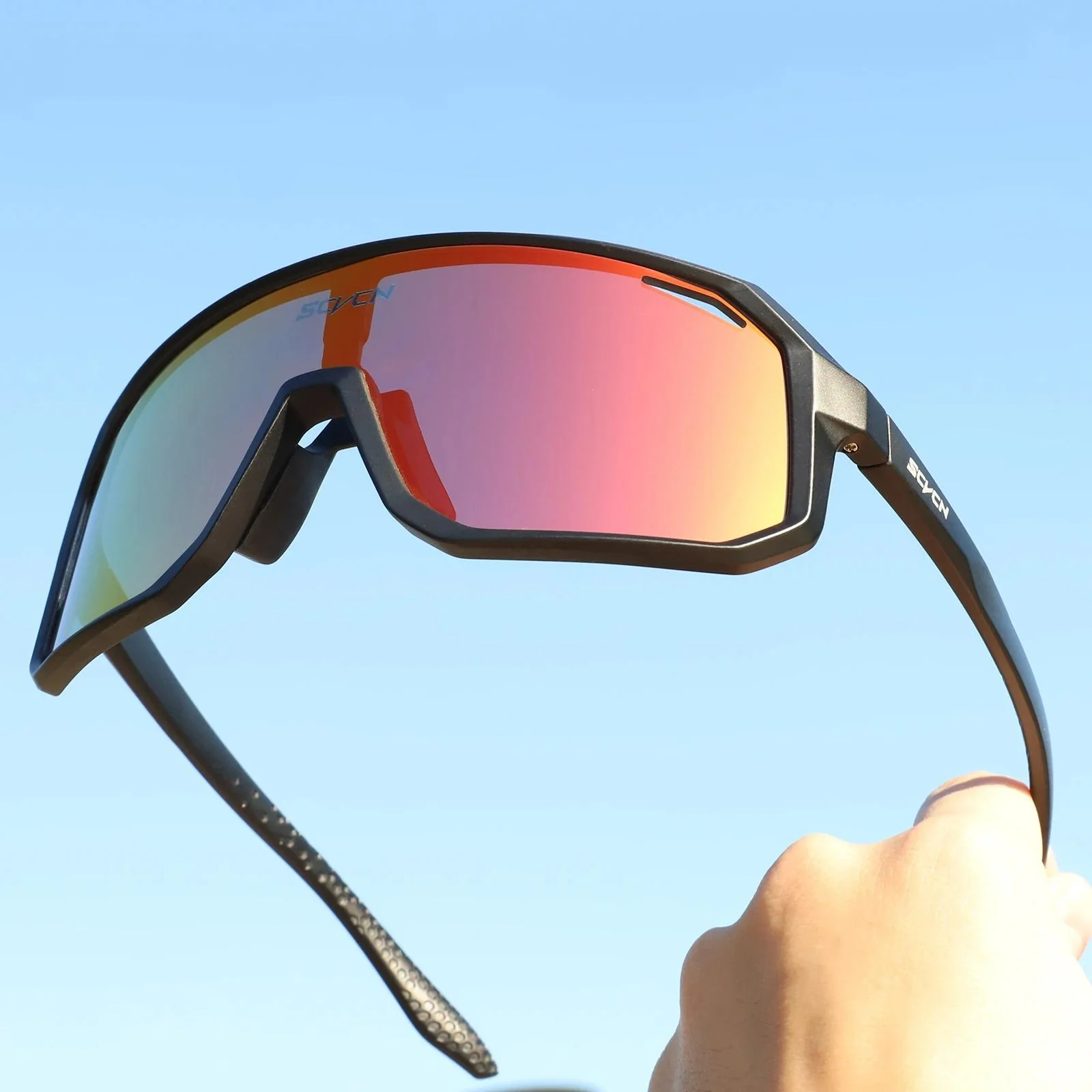 Multi-Sport UV400 Polycarbonate Sunglasses for Cycling and Outdoor Activities - Image 16