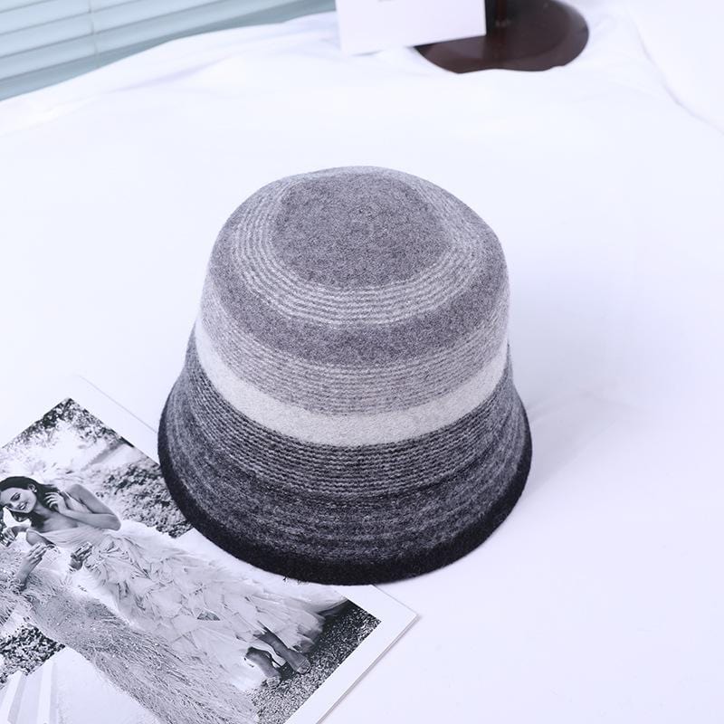 Multicolor Striped Bucket Hat - Image 5