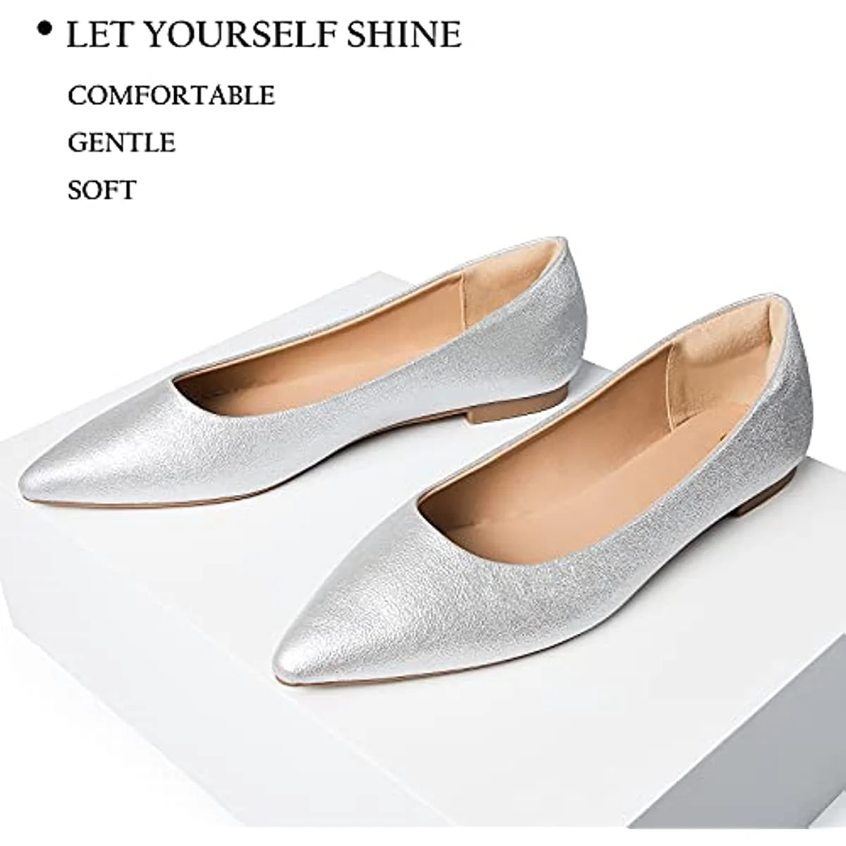 Flats Pointed Toe Ballet Wedding Flat Shoes - Image 2
