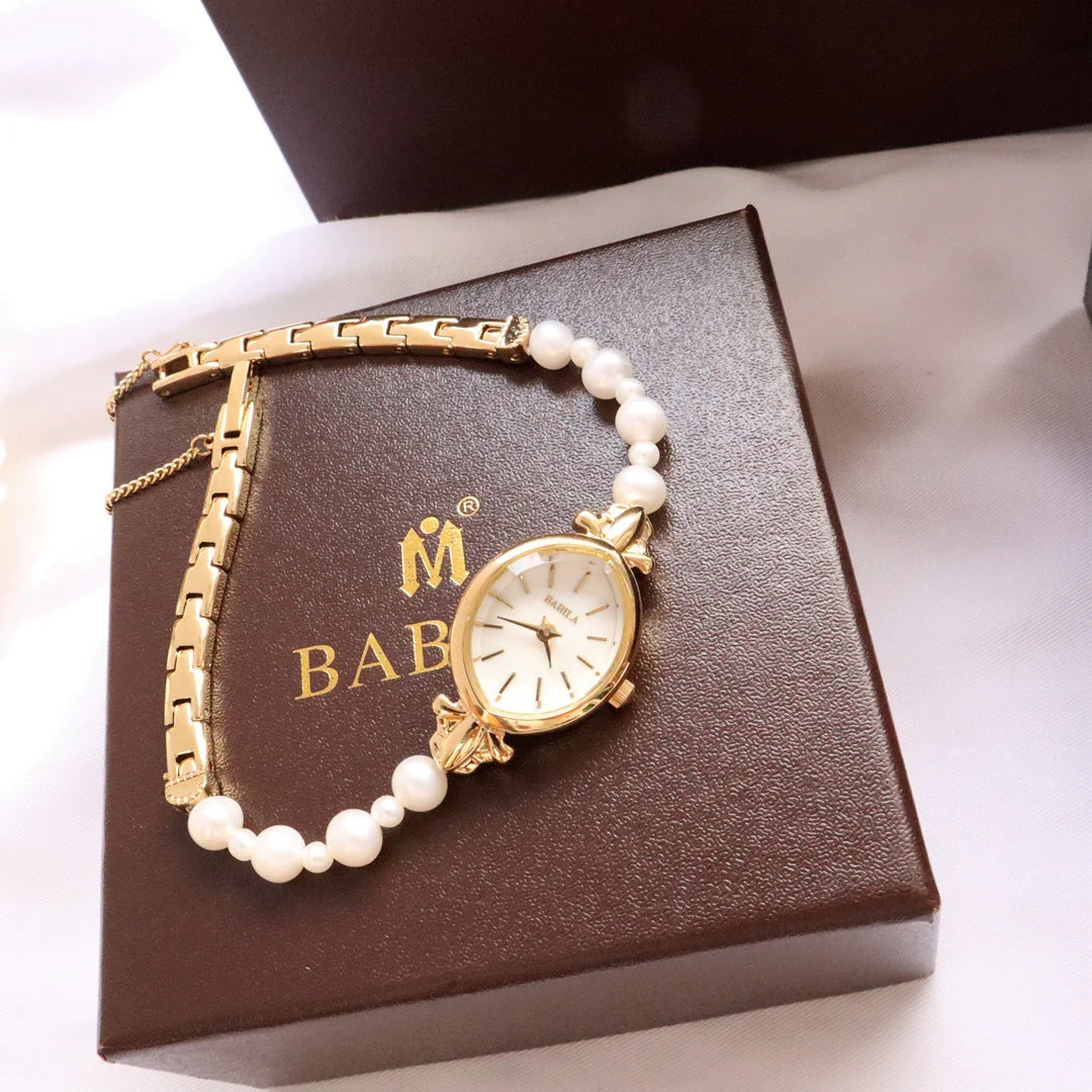 Natural Freshwater Pearl Watch Bracelet Strap Exquisite Quartz Watch - Image 2