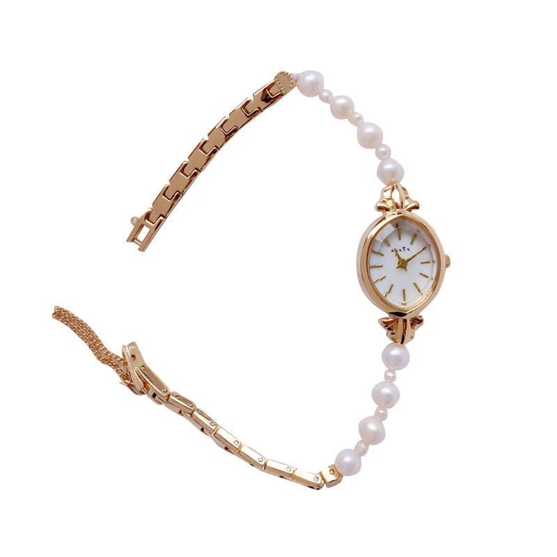 Natural Freshwater Pearl Watch Bracelet Strap Exquisite Quartz Watch - Image 5