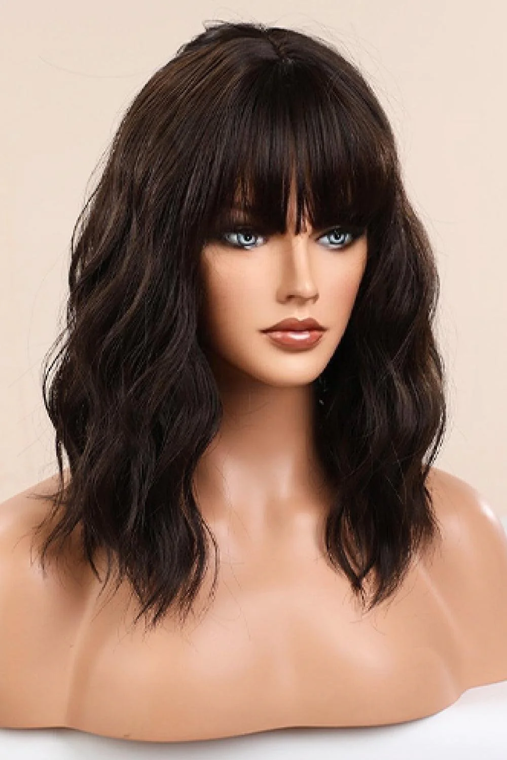 Natural Looking Synthetic Full Machine Bobo Wigs 12'' - Image 4
