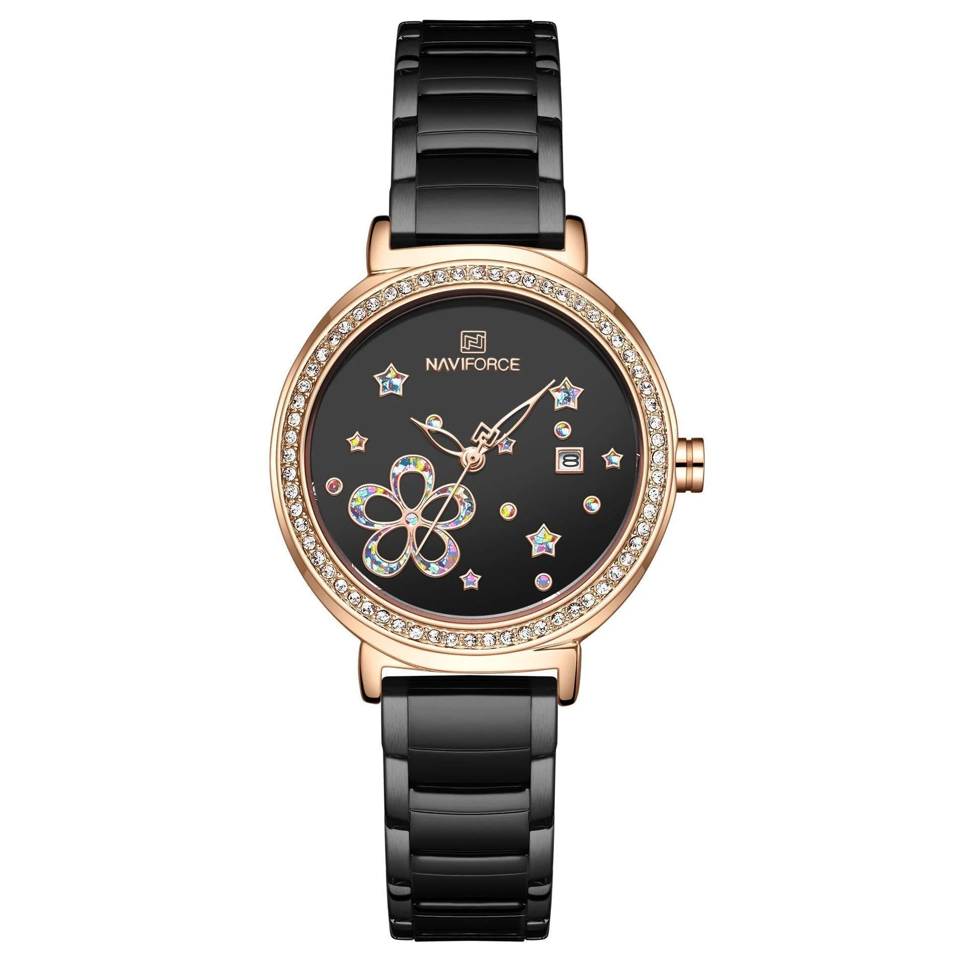 NAVIFORCE Lingxiang ladies watch 5016 female student watch water quartz watch steel band watch