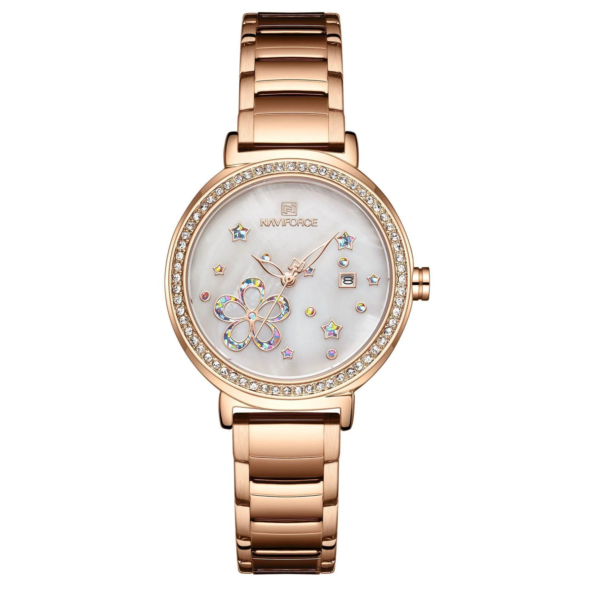 NAVIFORCE Lingxiang ladies watch 5016 female student watch water quartz watch steel band watch - Image 2