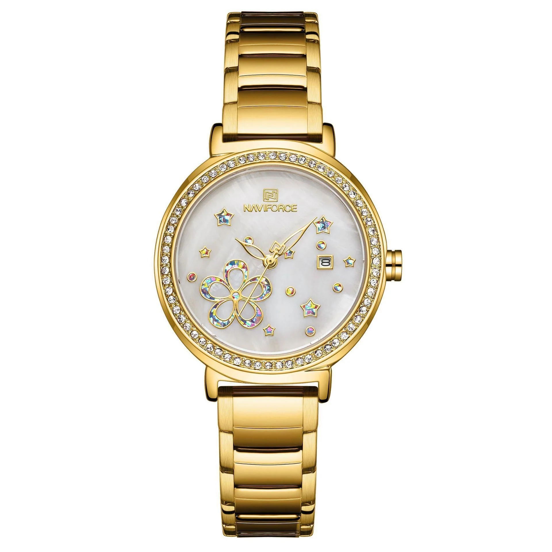 NAVIFORCE Lingxiang ladies watch 5016 female student watch water quartz watch steel band watch - Image 3
