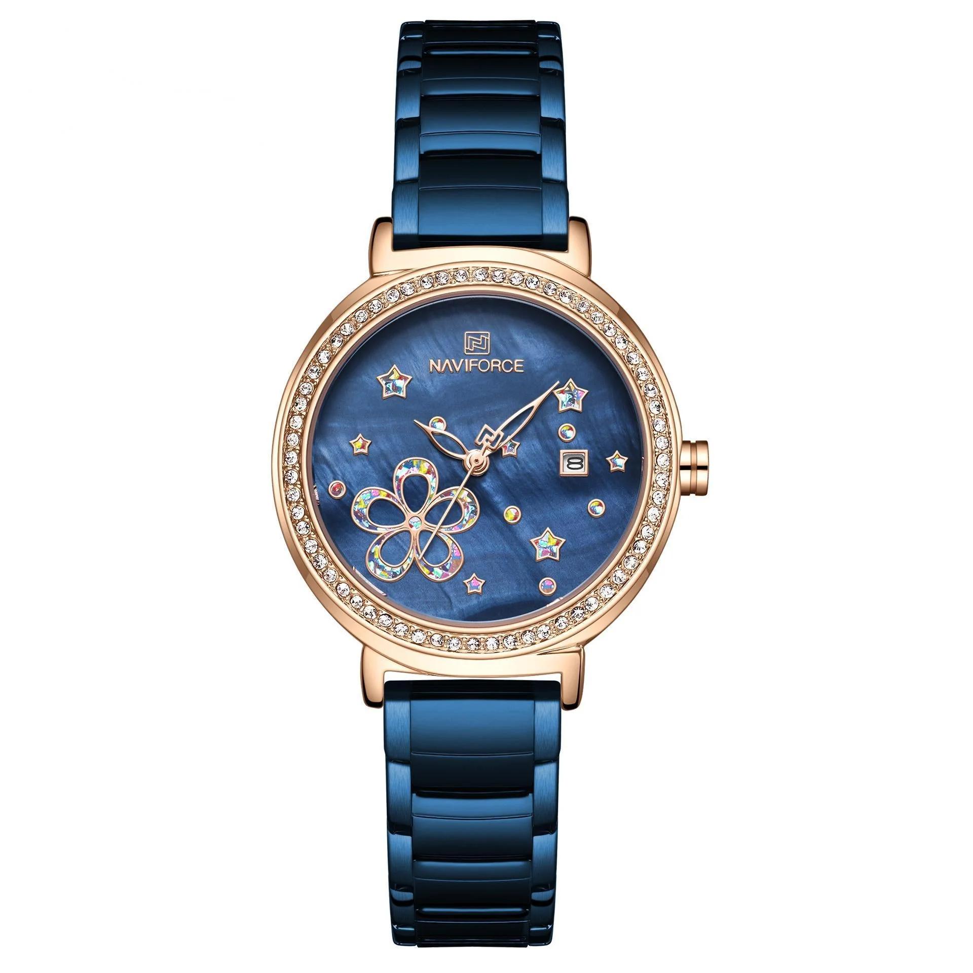 NAVIFORCE Lingxiang ladies watch 5016 female student watch water quartz watch steel band watch - Image 5