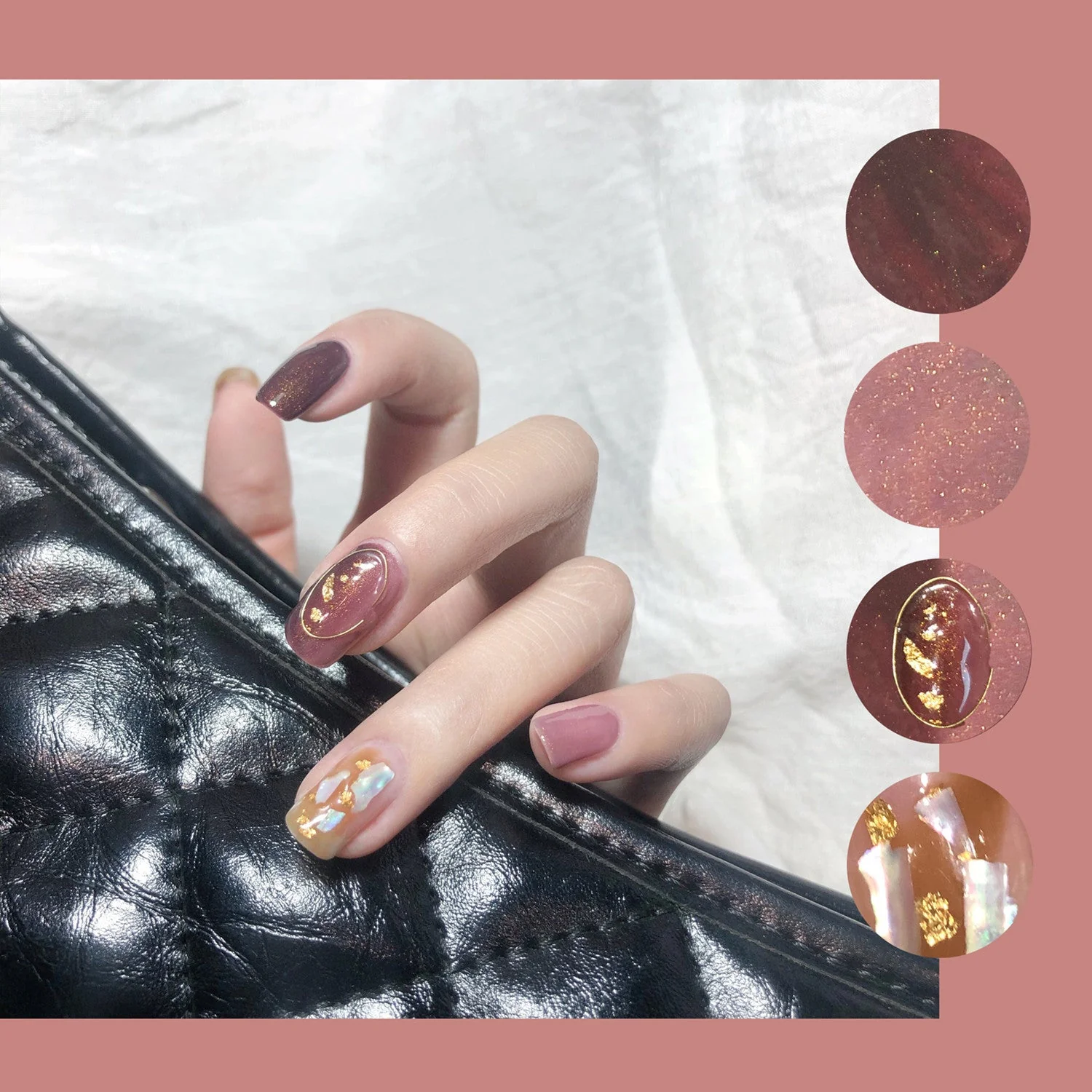 Net Red Hill Pattern 3d Nail Patch Nail Polish Film Sticker - Image 6