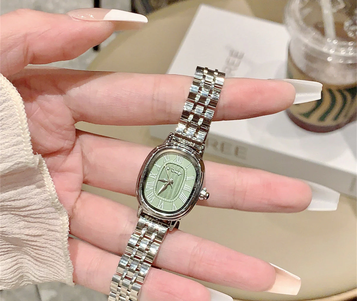 Niche Roman Scale Steel Watch Female - Image 3
