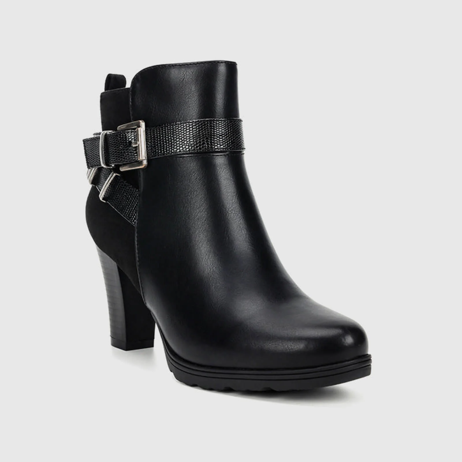 Buckle Strap Ankle Boots - Image 6