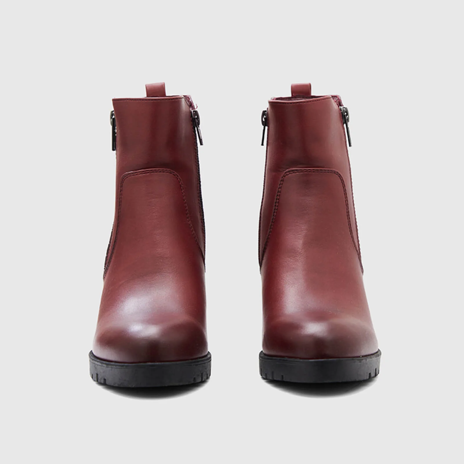 Crocodile Pattern Chunky Ankle Boots Side Zipper - Image 7