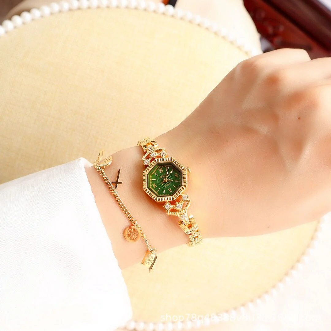 Octagonal Diamond Casual Cool Chain Watch English Watch Wholesale - Image 2