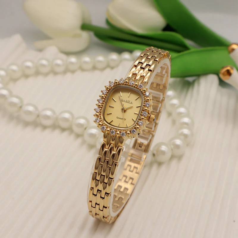 Octagonal Diamond Casual Cool Chain Watch English Watch Wholesale - Image 7