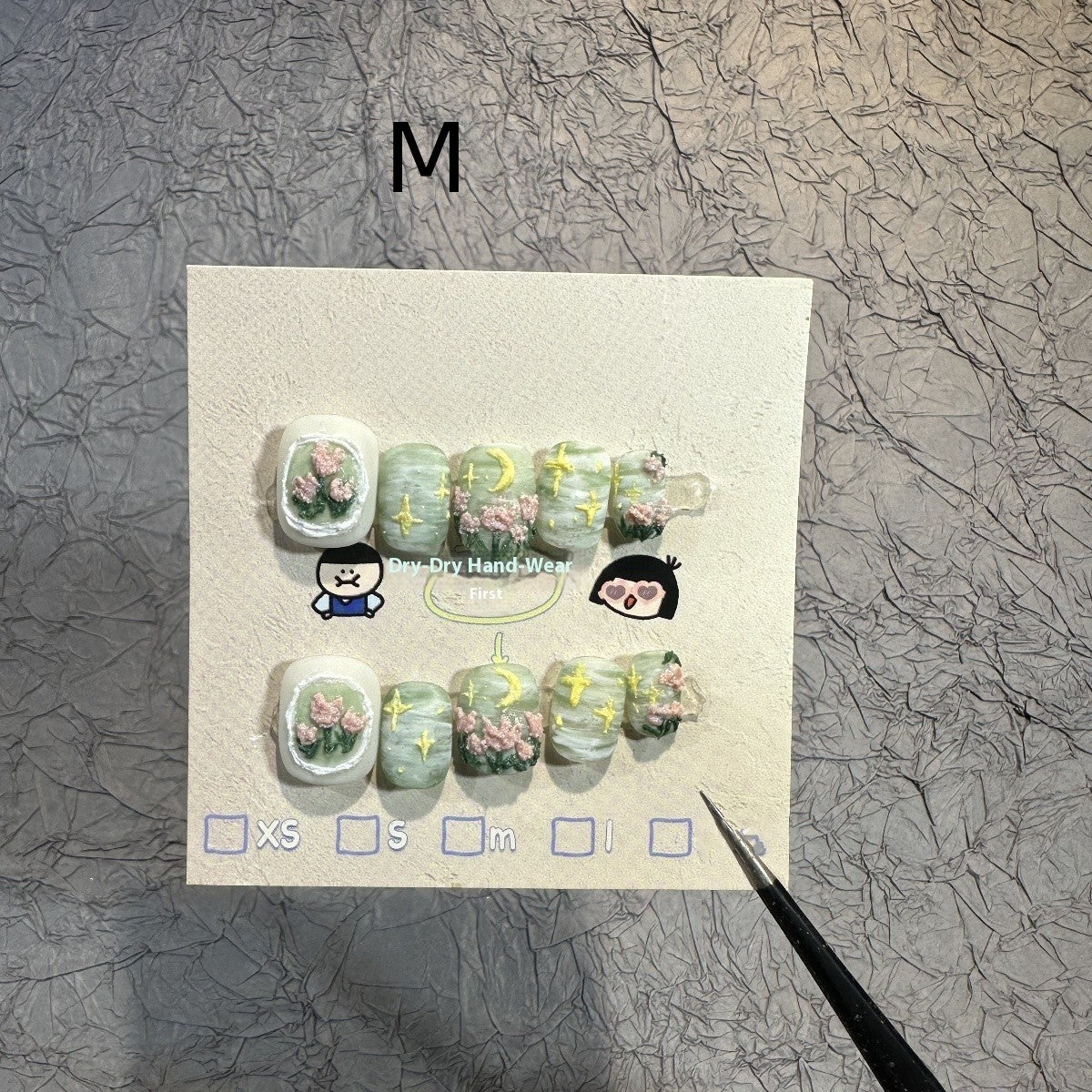 Oil Painting Romantic Wear Nail Patch - Image 3