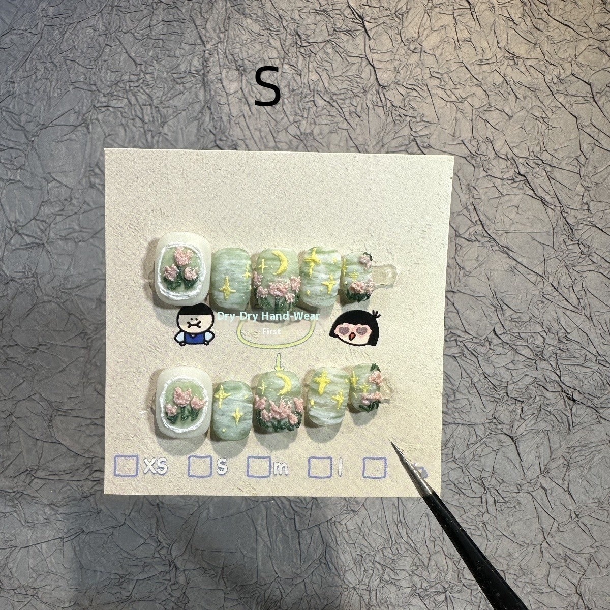 Oil Painting Romantic Wear Nail Patch - Image 4