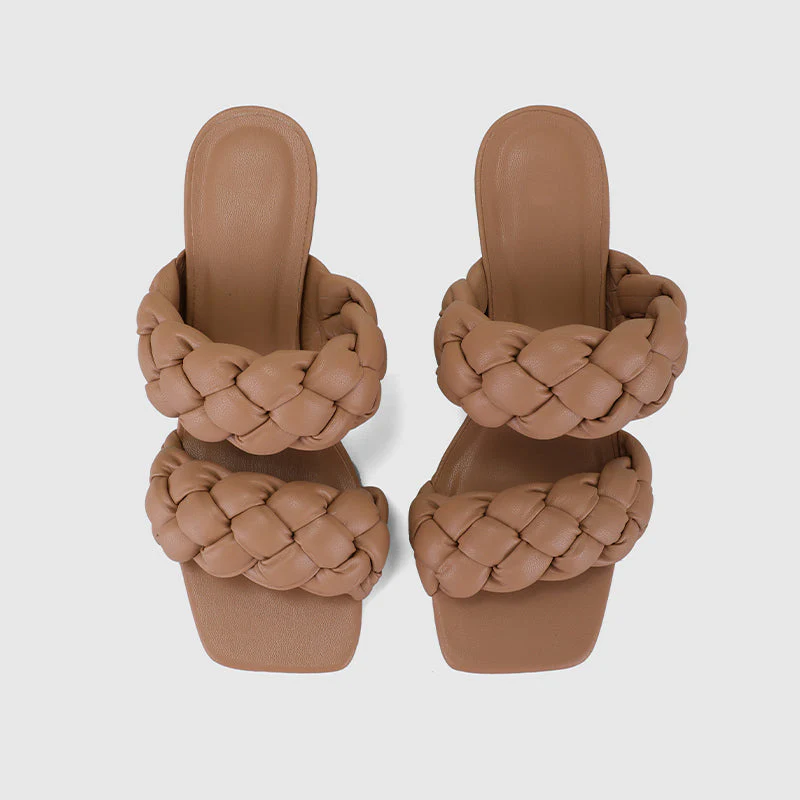 Square Toe High Heeled Sandals - Image 26