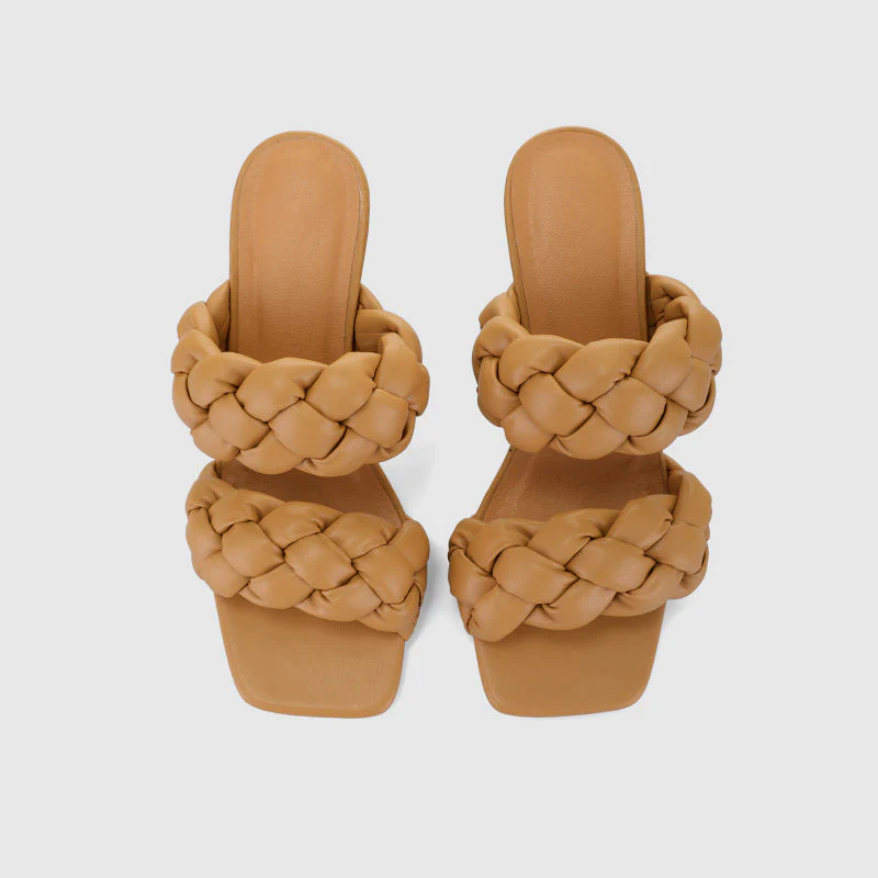 Square Toe High Heeled Sandals - Image 31