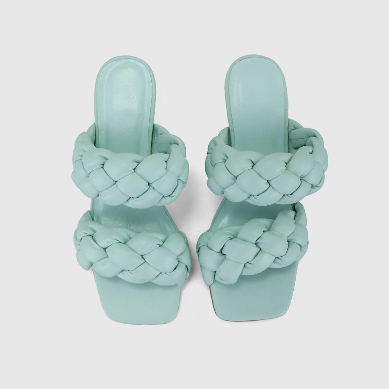 Square Toe High Heeled Sandals - Image 6