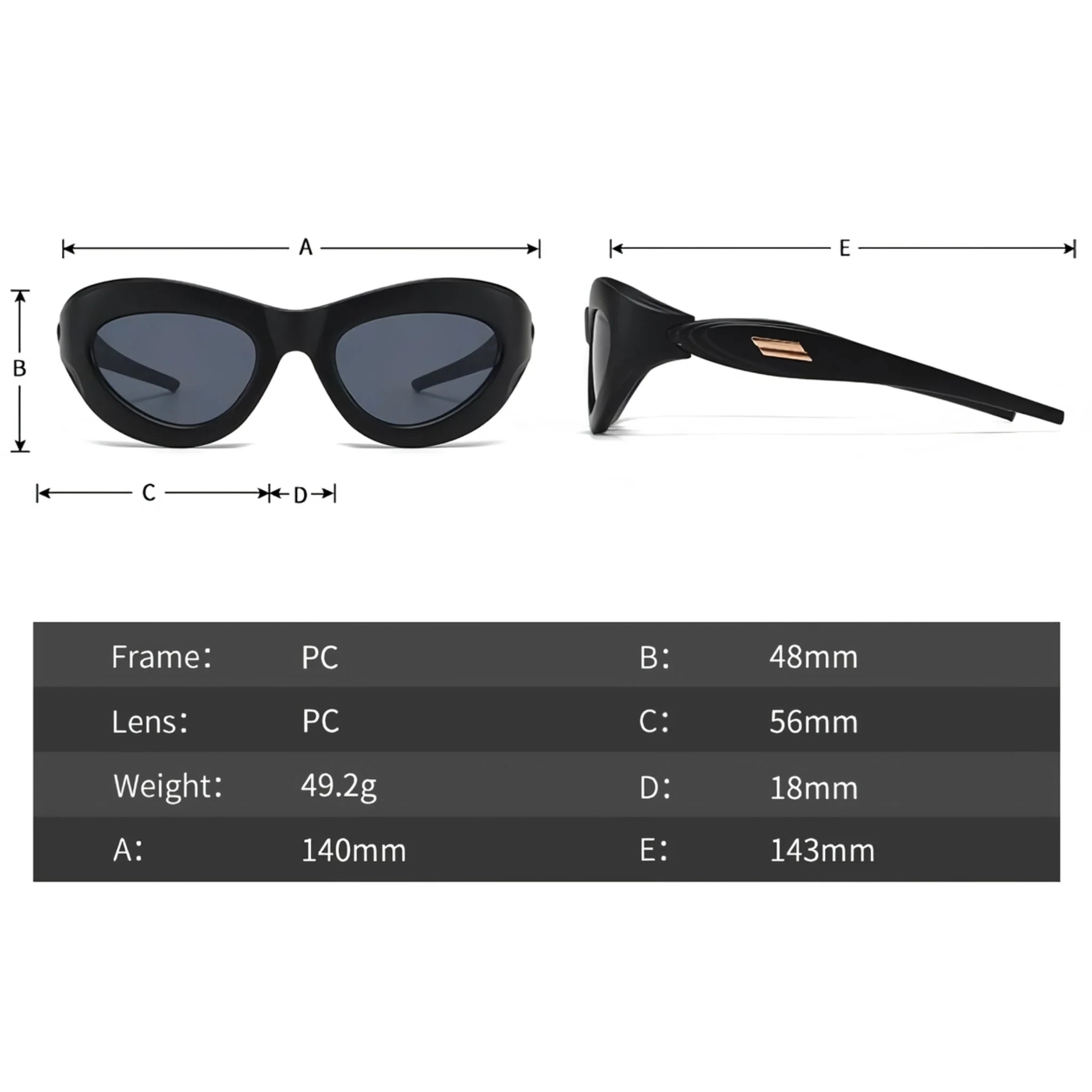 Oval Steampunk Sports Sunglasses - Image 10