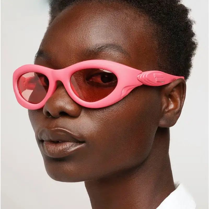 Oval Steampunk Sports Sunglasses - Image 6